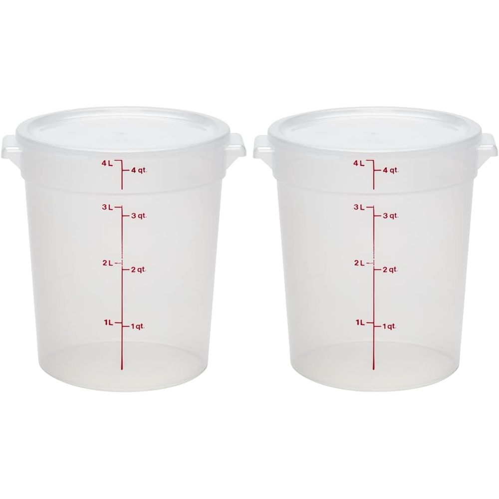 Food Storage Quart Containers - Contenitori per Alimenti da 4 Quarti