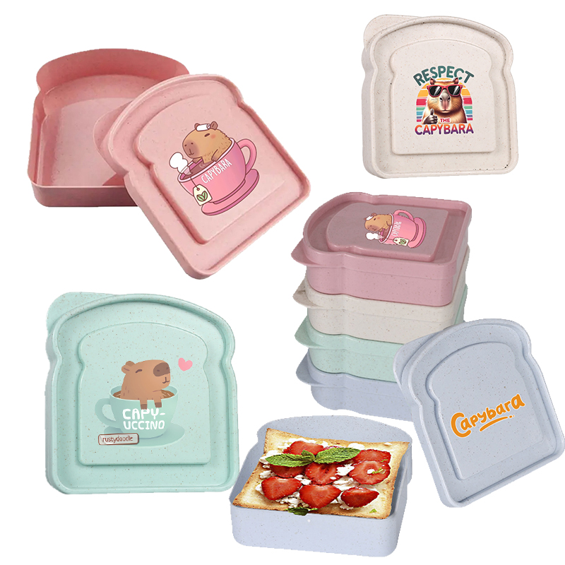 Food Storage Jars Plastic - Capibara Sandwich Custodia per alimenti Contenitore