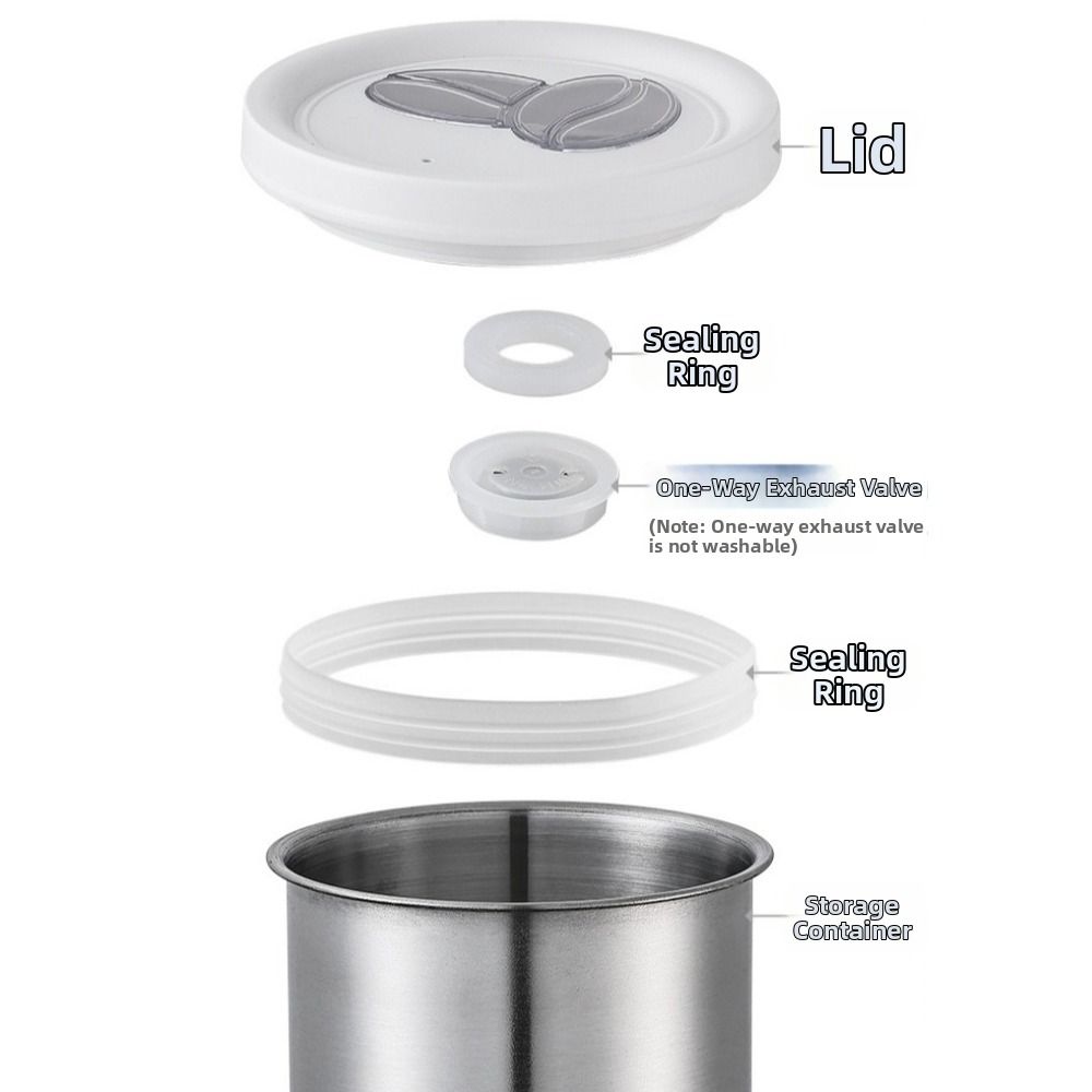 Food Storage Jars With Lids - Barattoli in Acciaio Inox per Conservazione