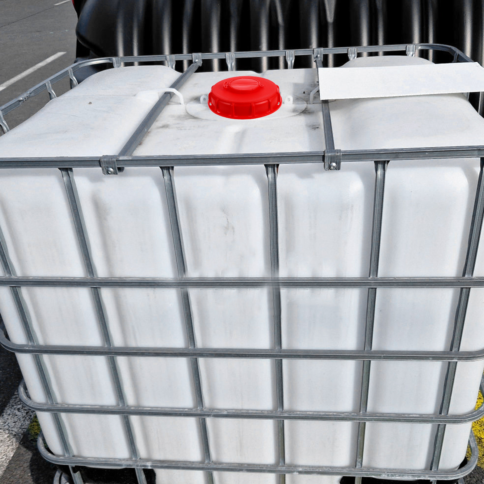 Food Storage With Lids - Coperchio per IBC Tote Rosso 16,2