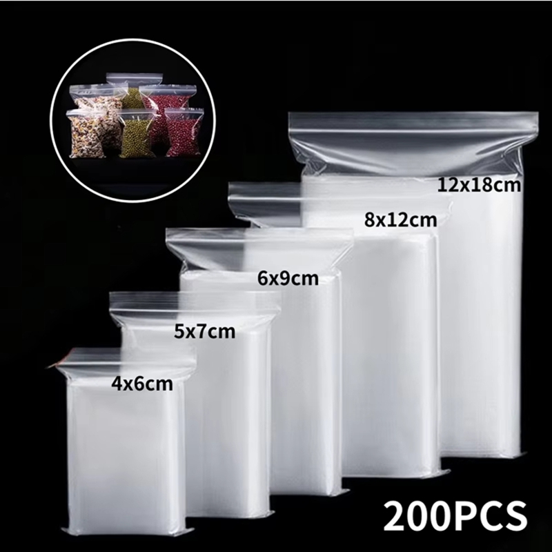 Food Storage Vacuum Seal Bags - 100 Pezzi di Sacchetti Trasparenti con