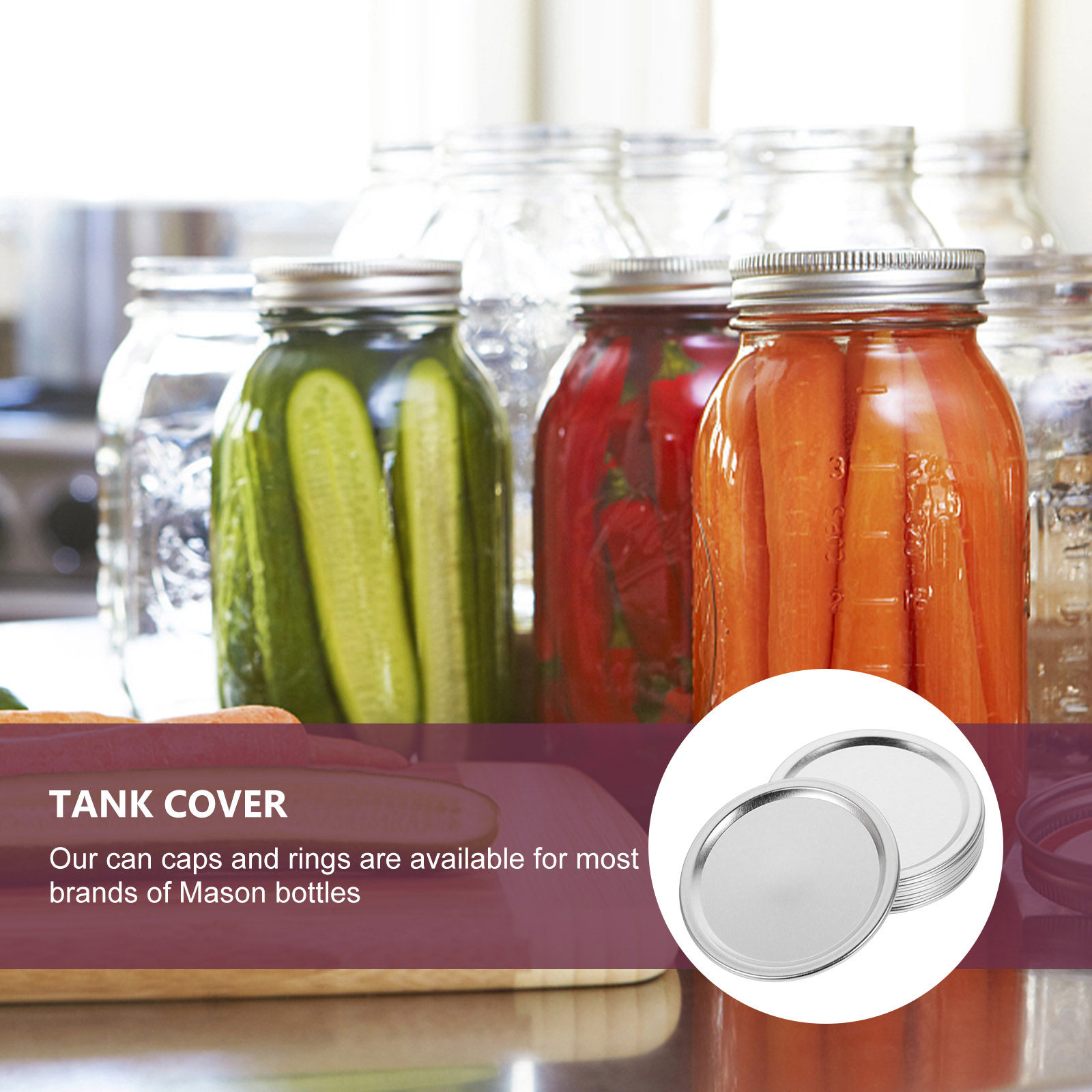 20 coperchi in metallo per bar - Food Storage Jars With Lids recensione e prezzo