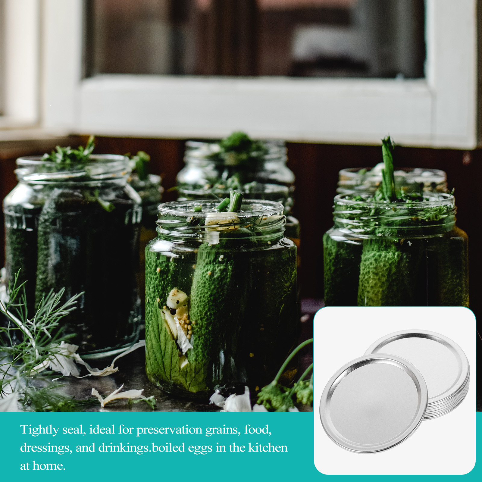 20 coperchi in metallo per bar - Food Storage Jars With Lids recensione e prezzo