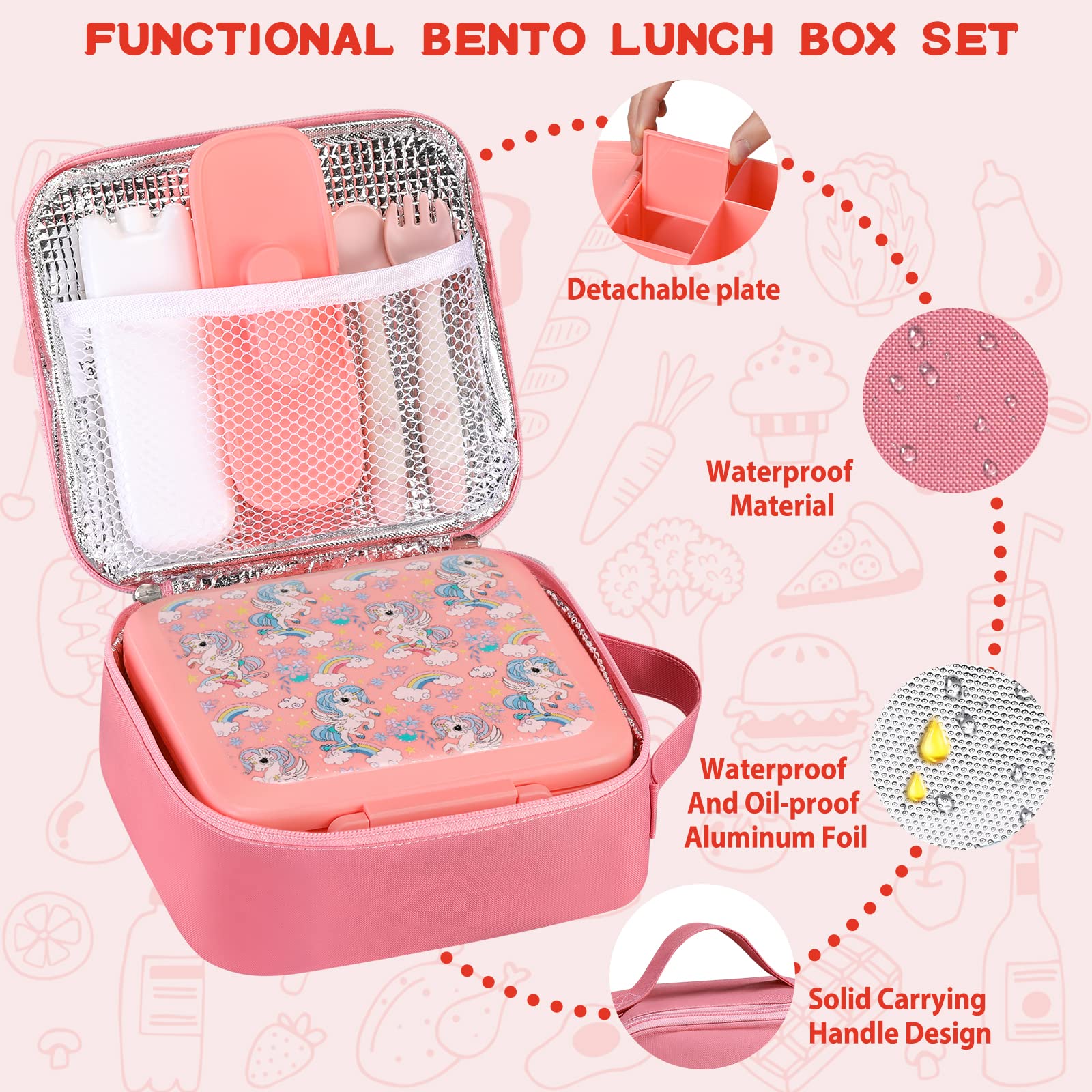 Bento Lunch Box per bambini Co - Food Storage Zip Bags recensione e prezzo