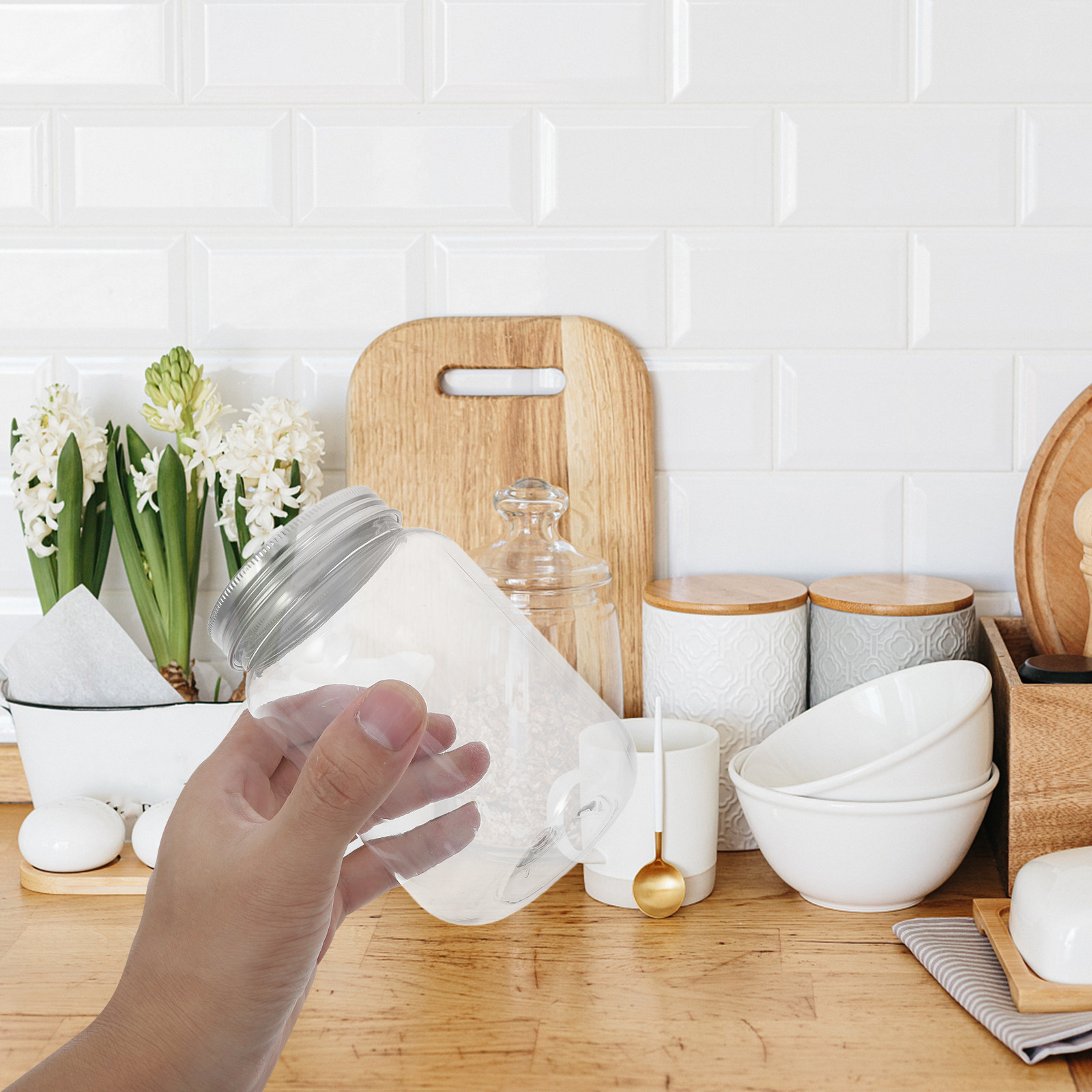 Set da 4 barattoli ermetici pe - Food Storage Jars With Lids recensione e prezzo