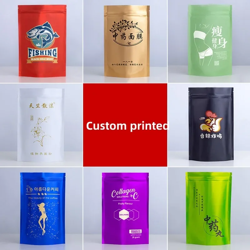 100 pz Personalizzato Opaco Fi - Food Storage Bags Zip Lock Pouch recensione e prezzo