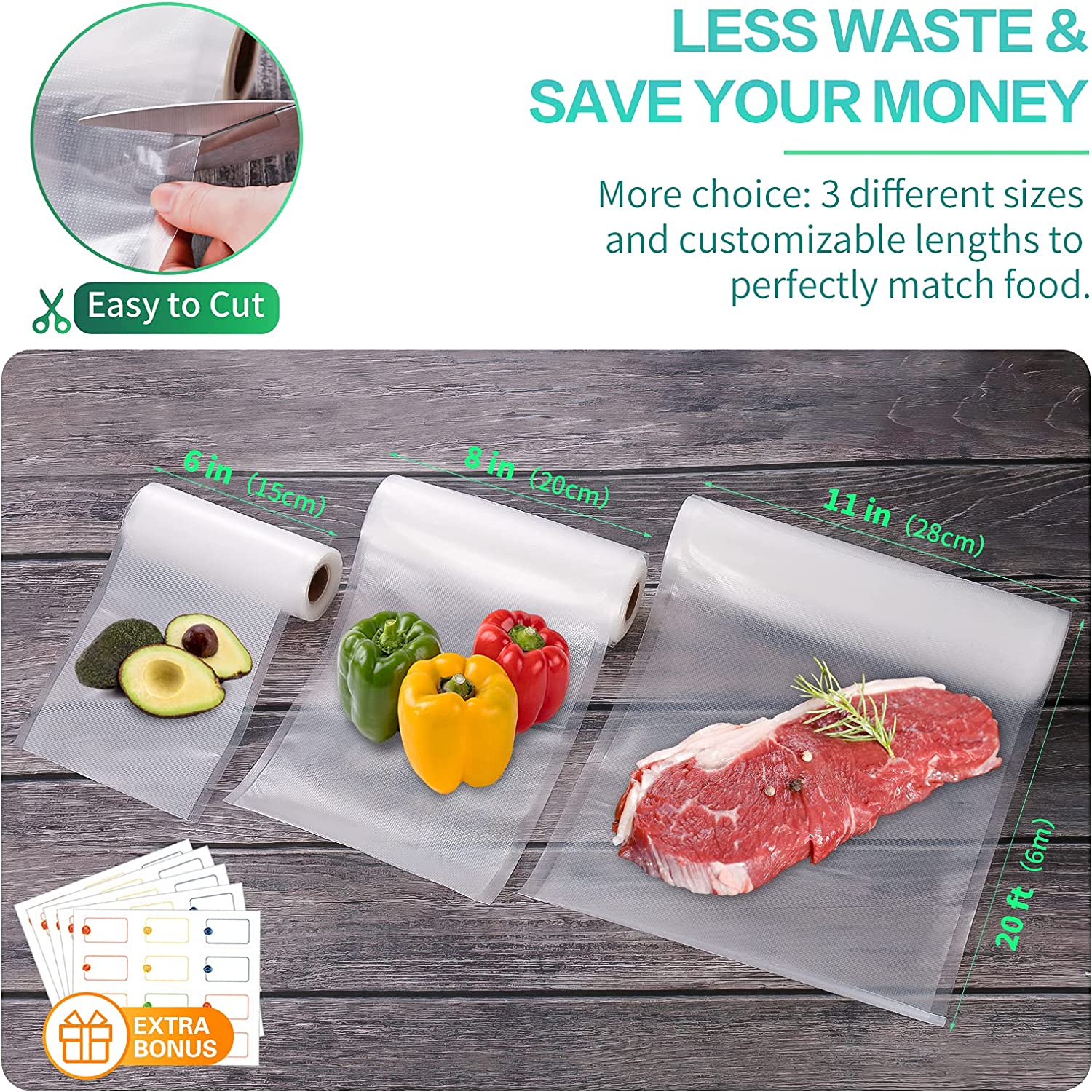 Sacchetti per Sottovuoto da Cu - Food Storage Zip Bags recensione e prezzo