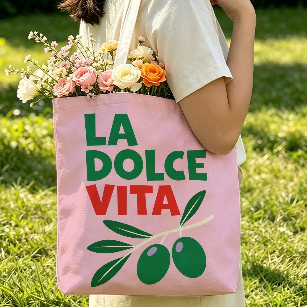 Borsa tote da spiaggia in tela - Food Storage Quotes recensione e prezzo