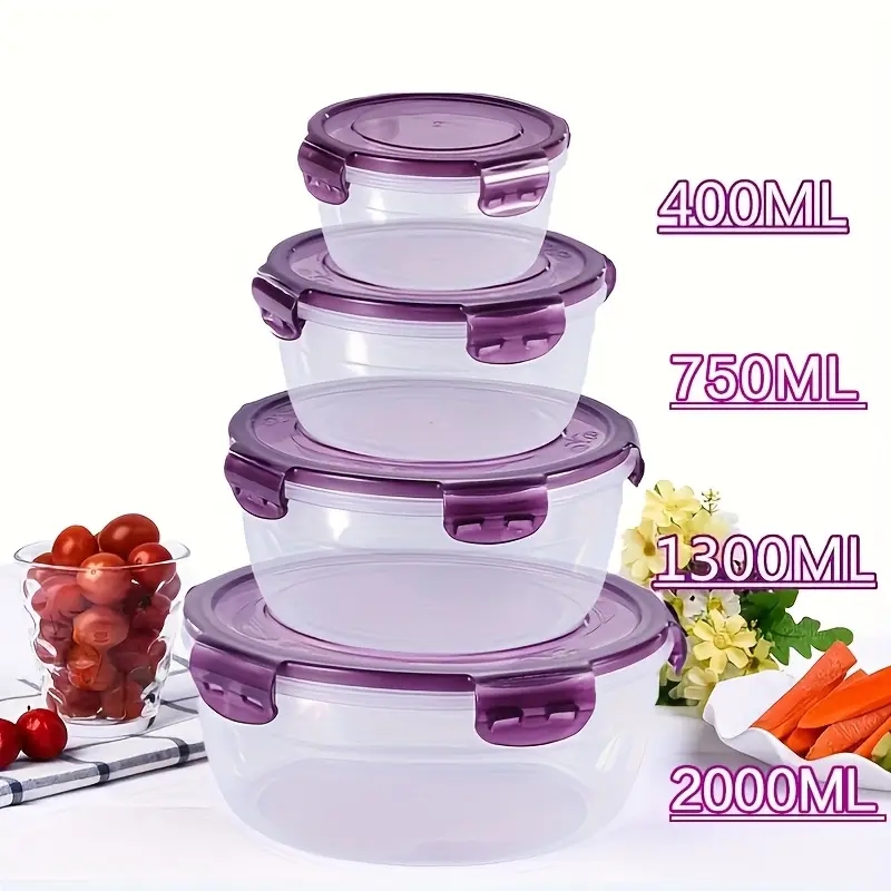 4 Contenitori in Plastica per  - Food Storage Jars Plastic recensione e prezzo
