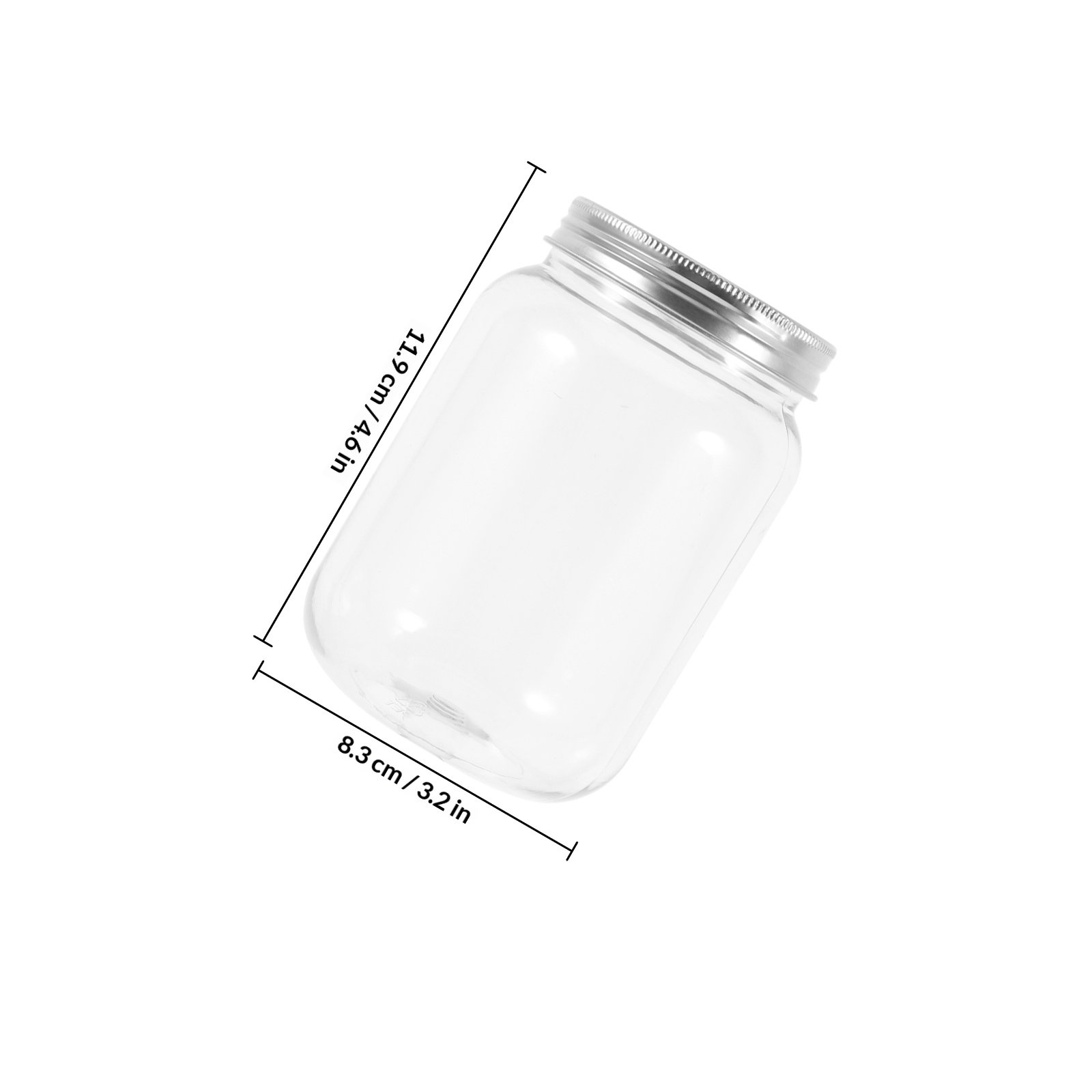4 barattoli trasparenti in pla - Food Storage Jars With Lids recensione e prezzo