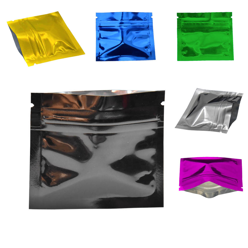 100 pz colorato lucido foglio  - Food Storage Bags Zip Lock Pouch recensione e prezzo