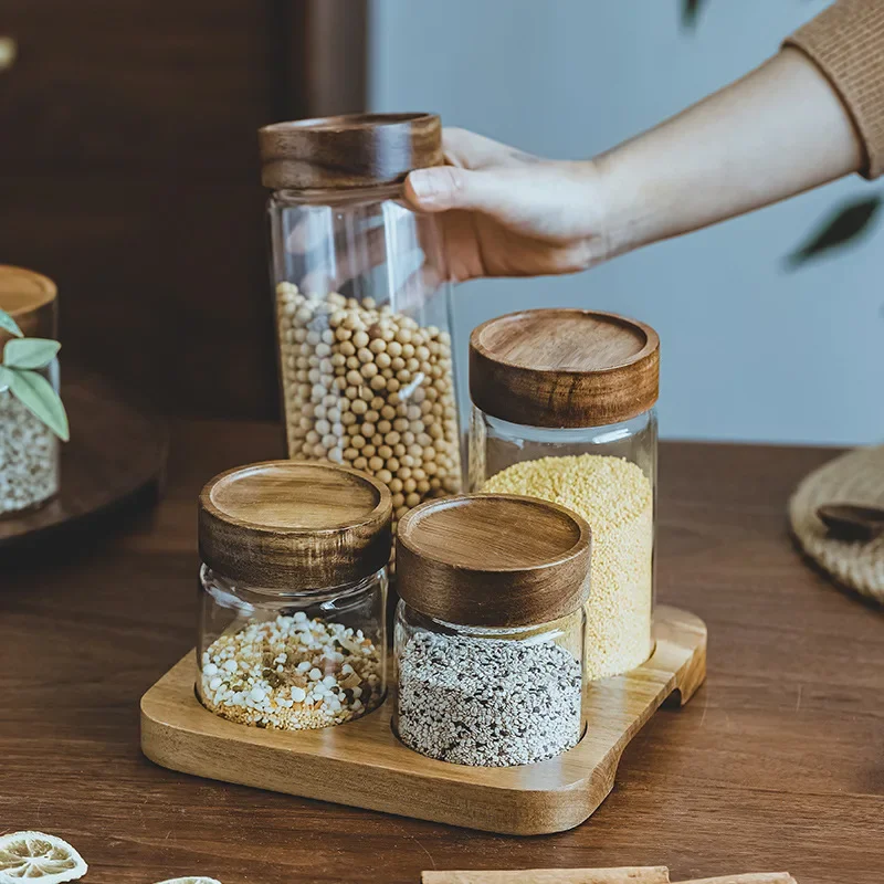 Coperchio in legno Orgnizer co - Food Storage Jars With Lids recensione e prezzo