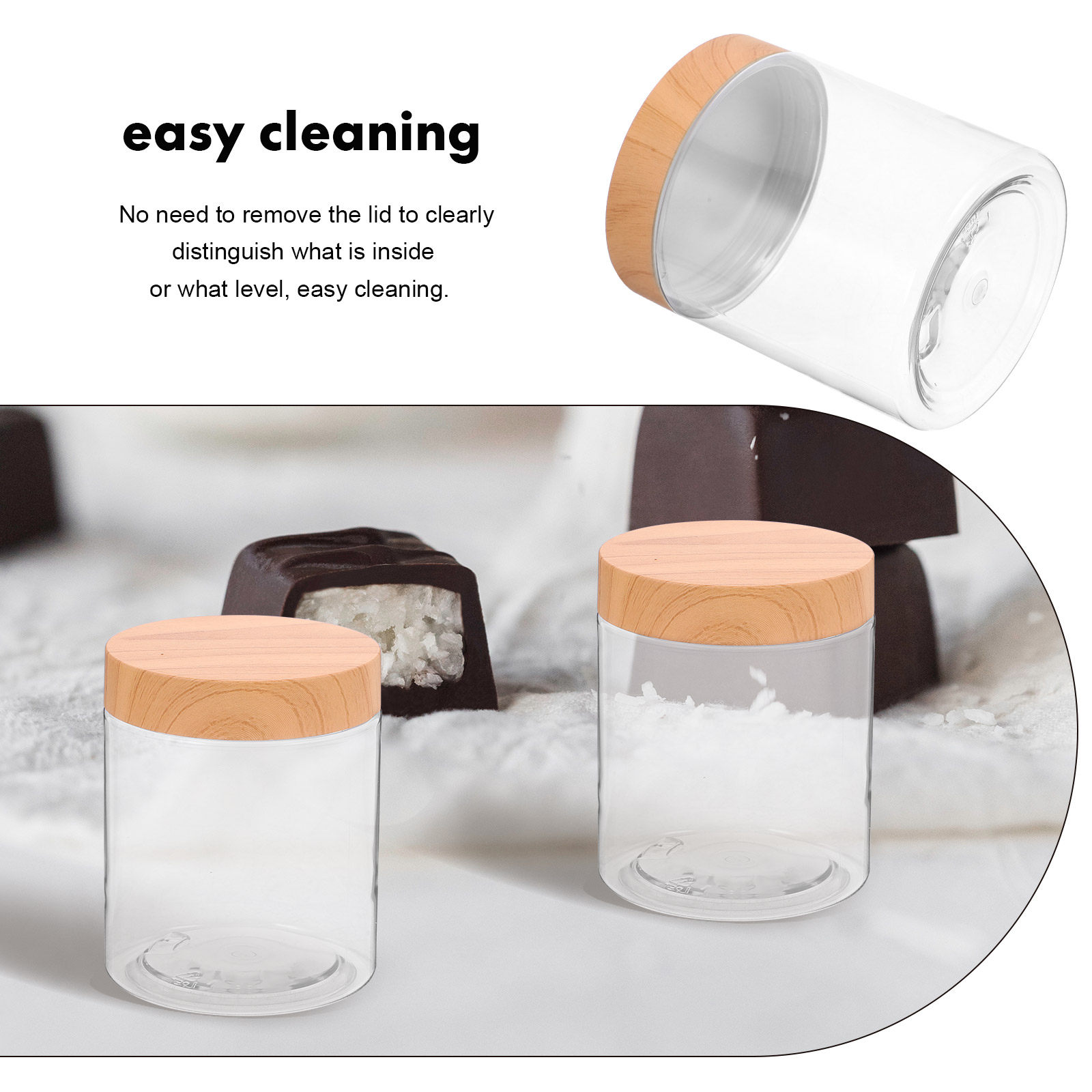 Set da 6 contenitori ermetici  - Food Storage Jars Plastic recensione e prezzo