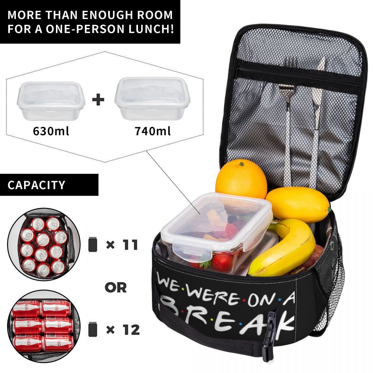 Friends TV Show Borsa per il p - Food Storage Quotes recensione e prezzo