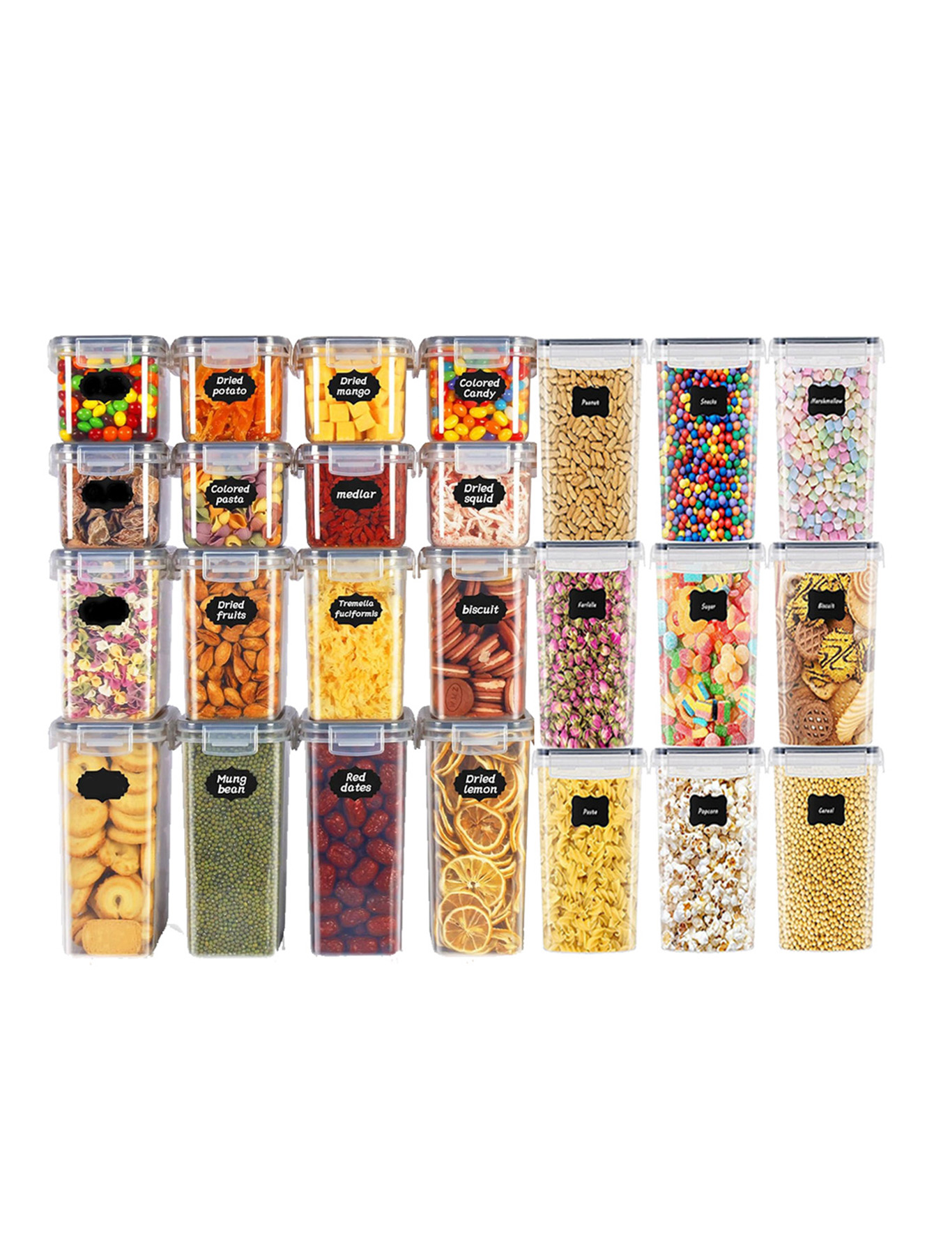 Set di 48 Contenitori Sigillat - Food Storage Jars With Lids recensione e prezzo