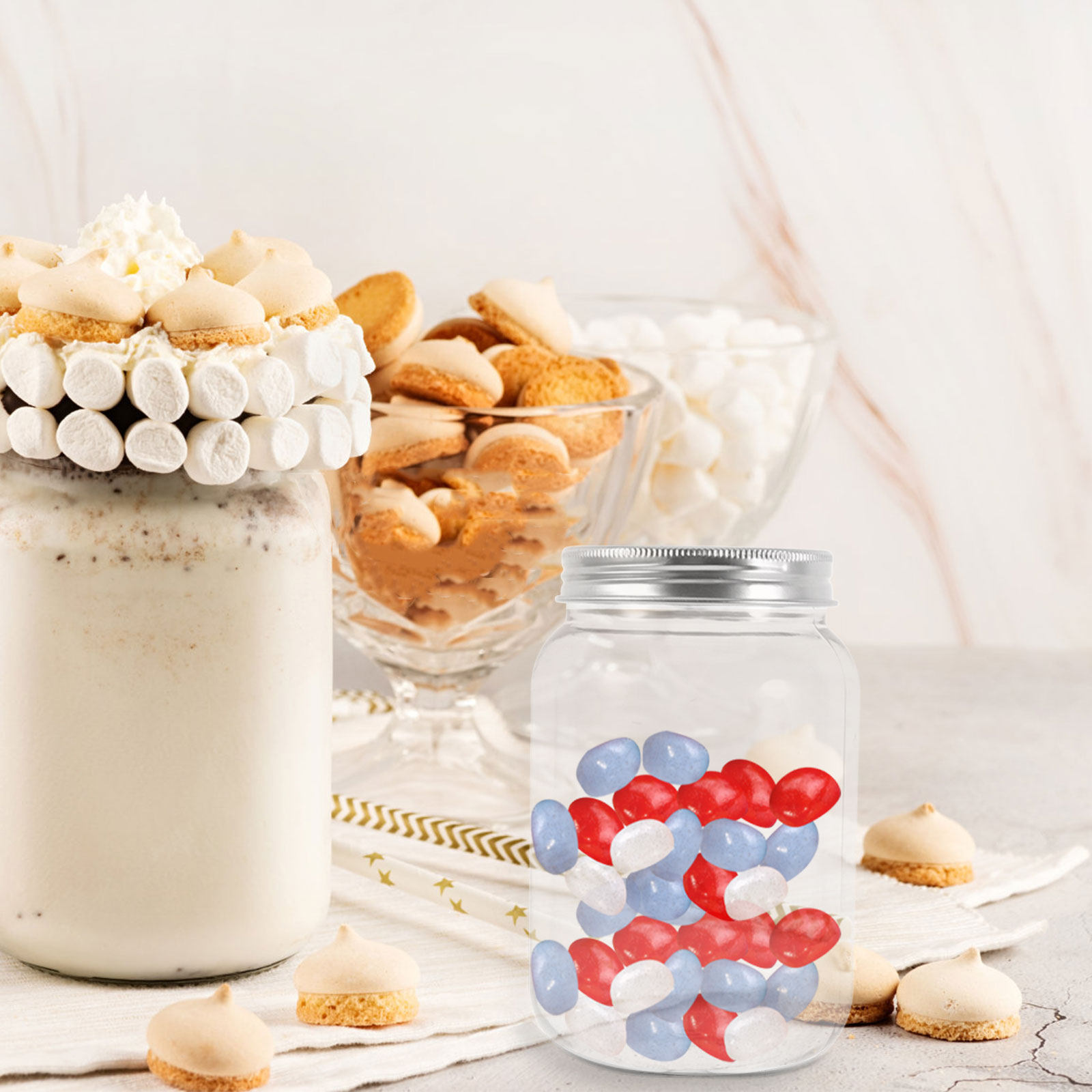 Set da 4 barattoli ermetici pe - Food Storage Jars Plastic recensione e prezzo